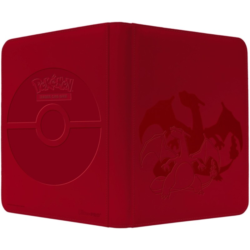Album Pokemon Elite Charizard 9 pocket con zip 360 carte Ultra Pro
