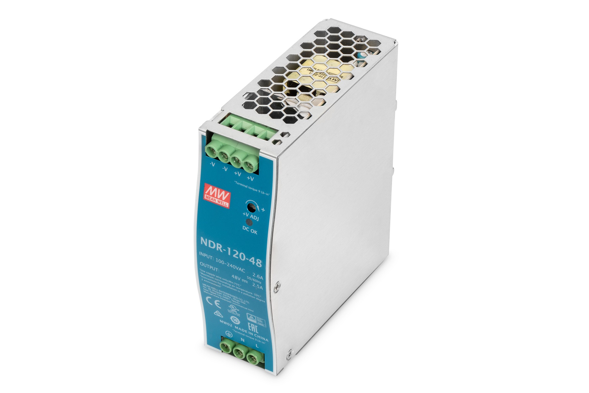 Alimentatore Industriale 48 Volt Cc 120 Watt Digitus