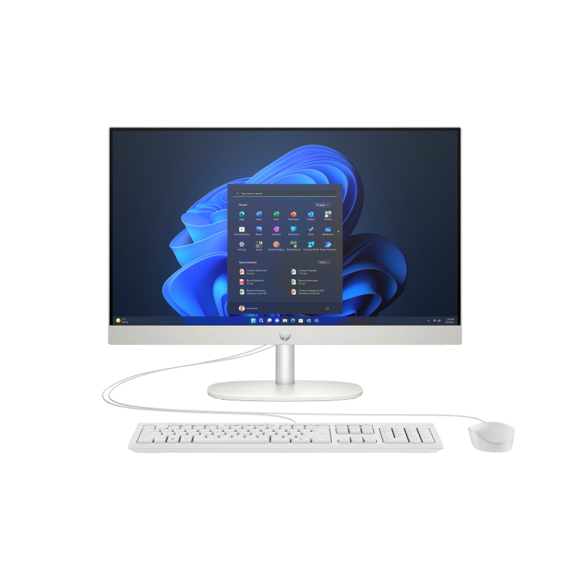 All in one hp proone 240 g10 d5bd3at bianco 23.8 i5-1334u 8gb ssd512gb wifi tastiera mouse w11**garanzia 2 anni on site nbd**