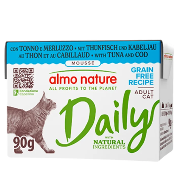 Almo daily cat tonno merluzzo 90 g