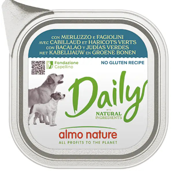 Almo Nature Daily Merluzzo E Fagiolini Alimento Umido Completo 300g