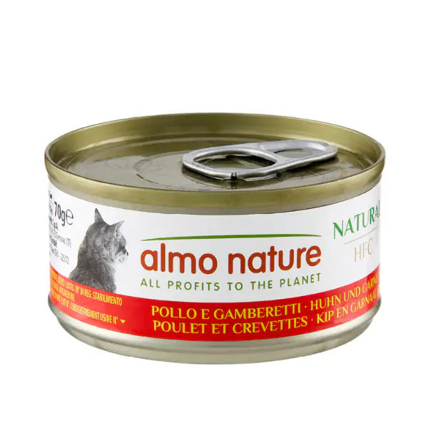 Almo Nature Gatto Hfc Natural Adulto Pollo &amp; Gamberetti 70 Gr