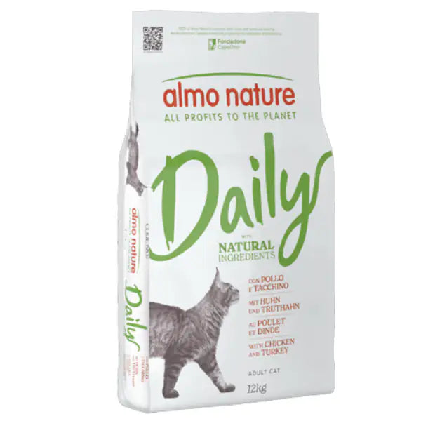 Almo Nature Holistic Daily Pollo E Tacchino Alimento Secco Per Gatti Adulti 12 Kg