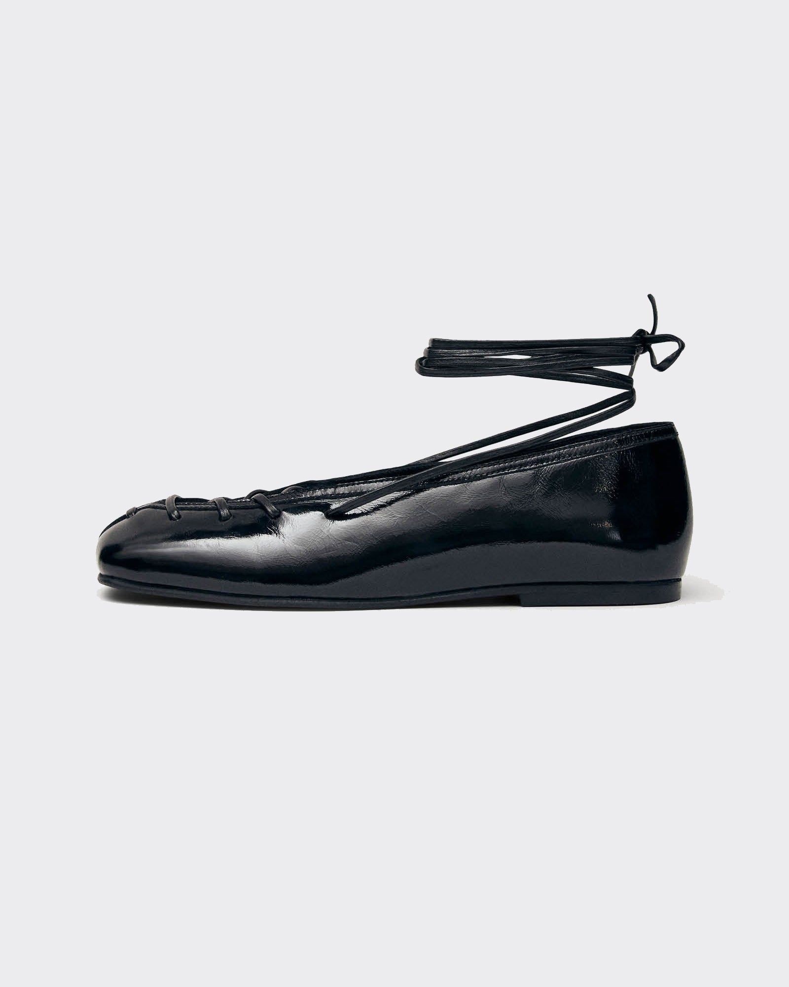 Alohas Ballerina Bumi Onix Leather Black