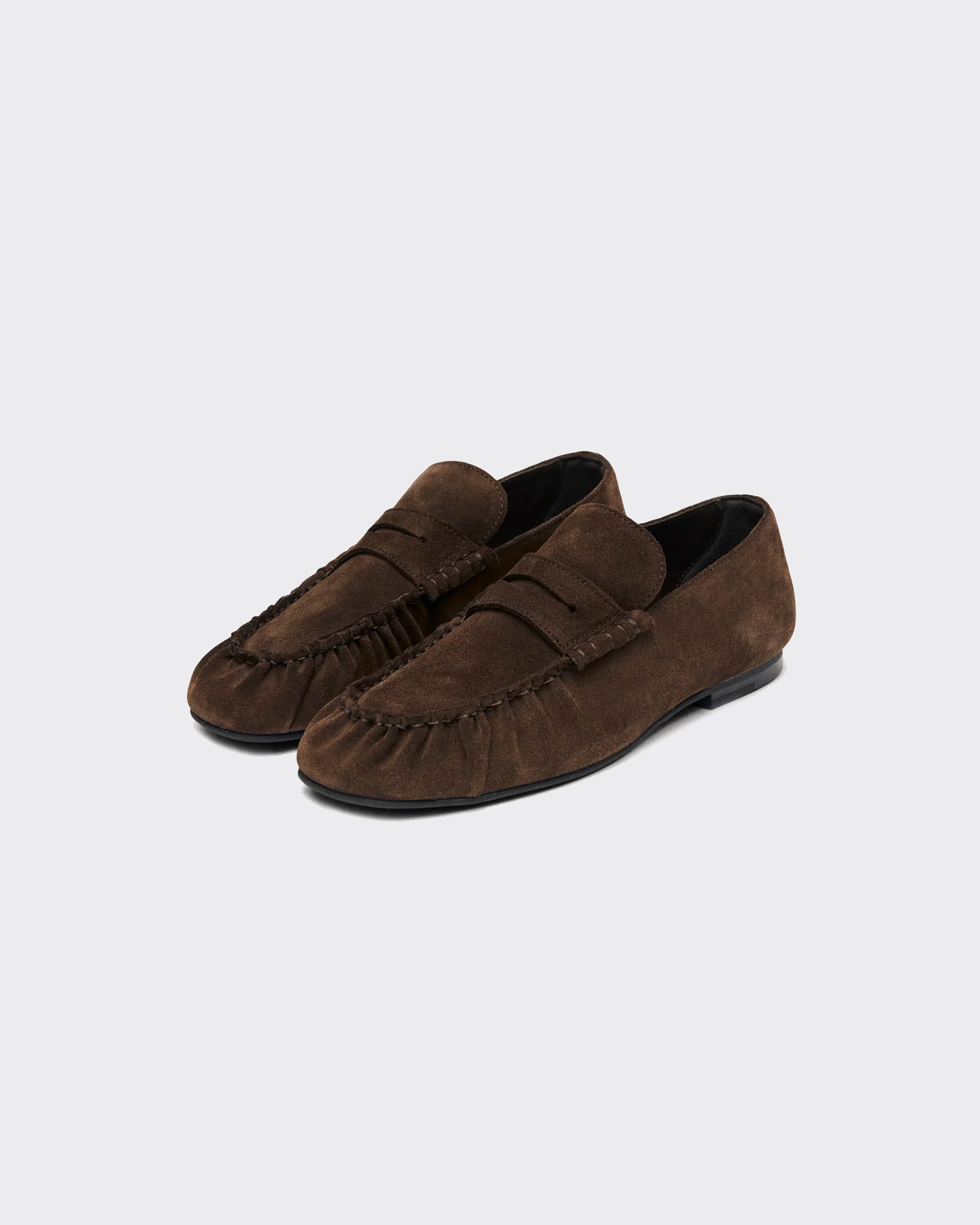Alohas Mocassino Aven Suede Brown Leather Chocolate