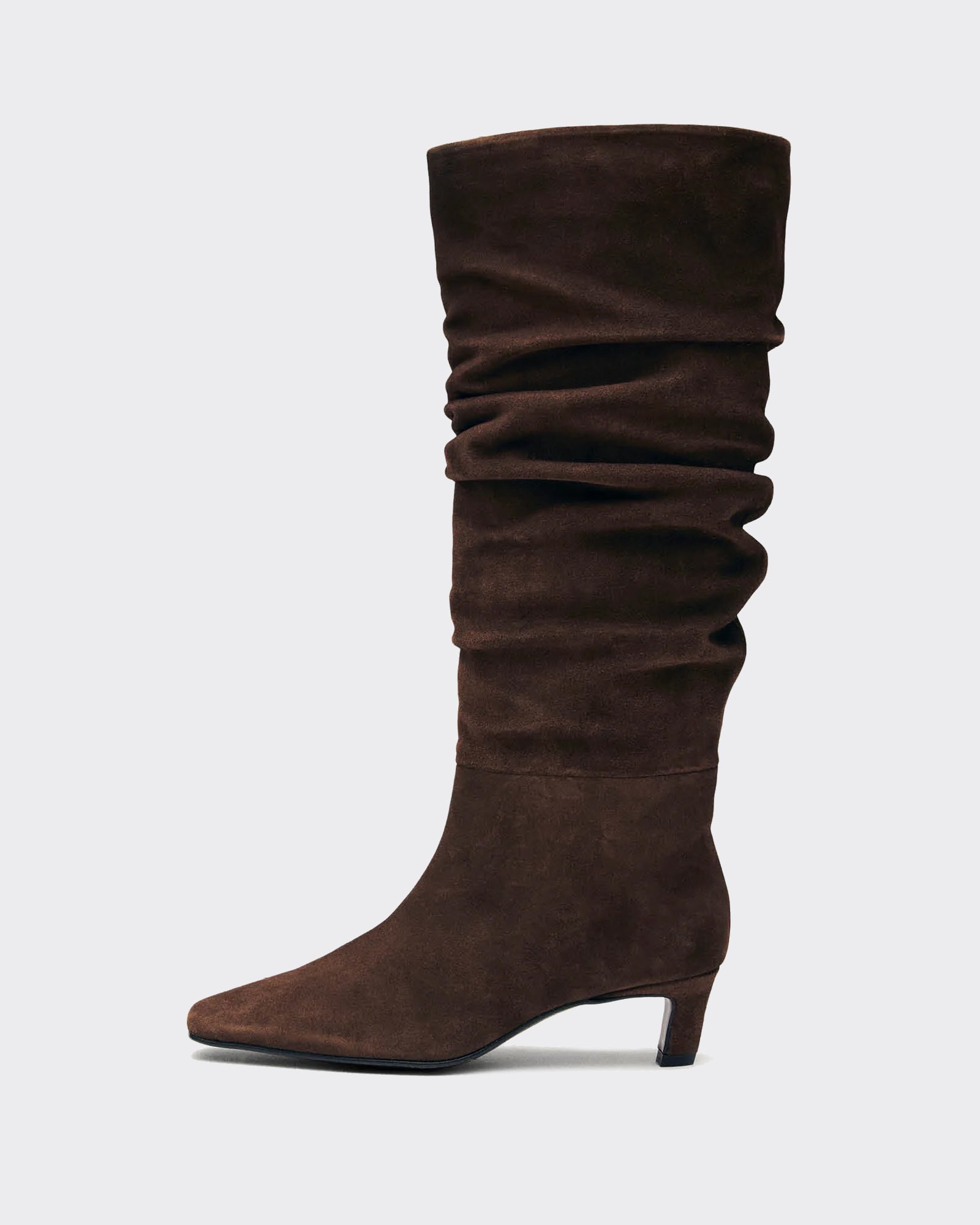 Alohas Stivale Kalila Suede Leather Chocolate