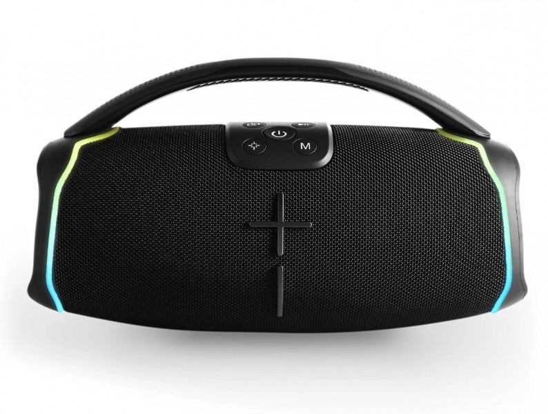 Altoparlante Bluetooth Energy Sistem HyperBeat - Potenza 80 W - Resistente all'acqua - Luci LED - Tecnologia True Wireless Stereo - Colore Nero