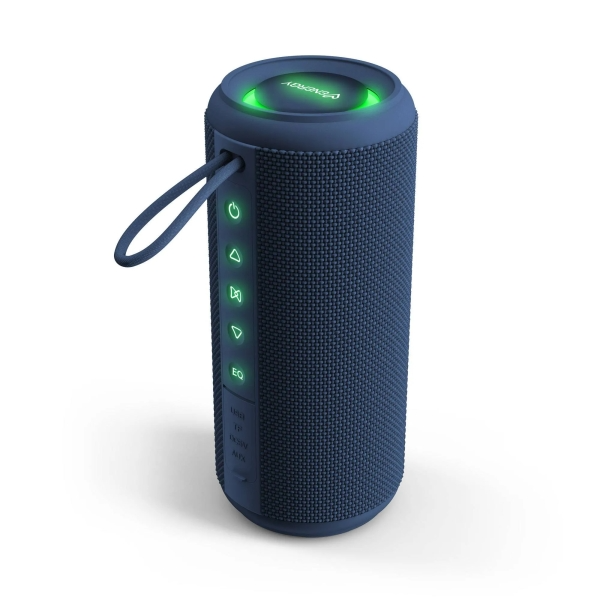 Altoparlante Energy System Ocean 25W - Bluetooth 5.4 - Funzione True Wireless - Fino a 14 ore di autonomia - Luci RGB - Funzione vivavoce - Blu