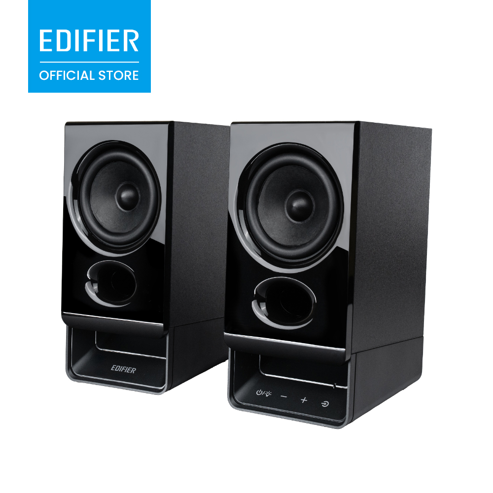 Altoparlanti per Computer Edifier R20BT con Driver Full-Range da 2,75'', Bluetooth 6.0, Controlli Touch, Ingressi AUX e USB-C, Luce Ambientale, APP