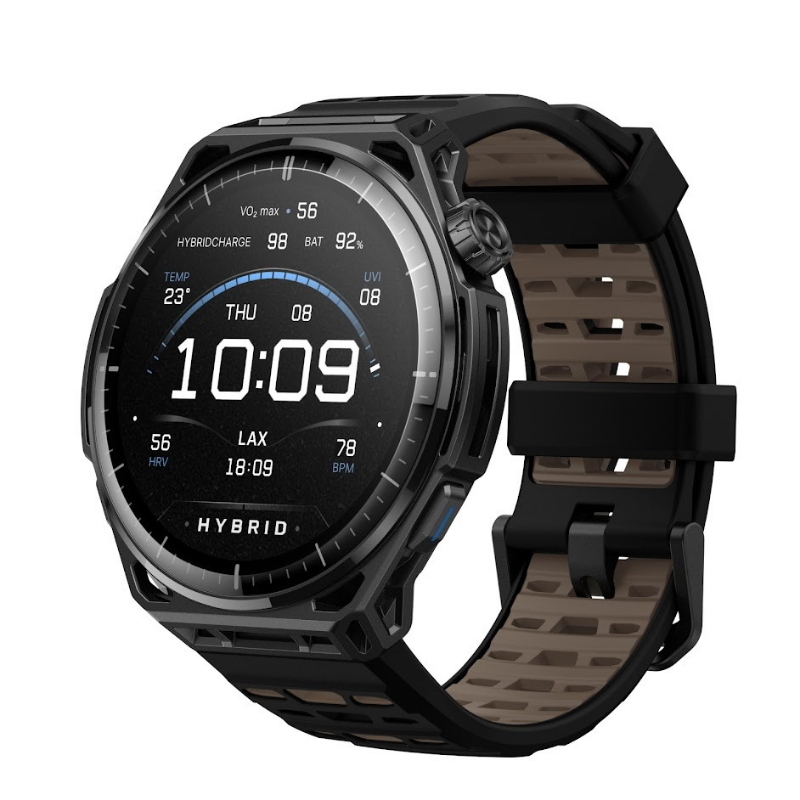 Amazfit balance 3 3,81 cm (1.5) amoled 51 mm digitale 480 x 480 pixel touch screen titanio, nero wi-fi gps (satellitare)