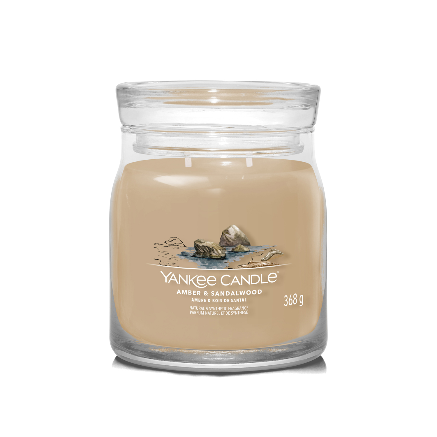 Amber Sandalwood, candela in giara media Yankee Candle Amber Sandalwood, candela in giara media Yankee Candle