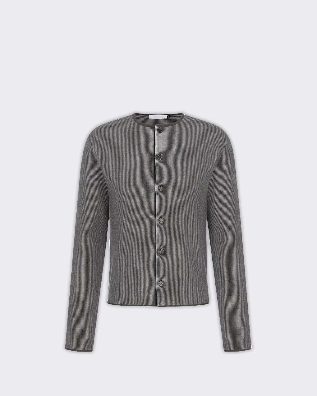 Amomento Cardigan Stripe Button Up Marrone