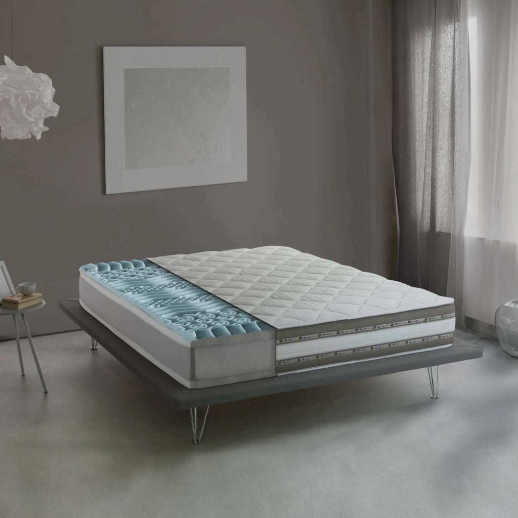 Amos, Materasso Matrimoniale Sfoderabile Made in Italy, 200x160x27h cm Bianco Amos, Materasso Matrimoniale Sfoderabile Made in Italy, 200x160x27h cm Bianco