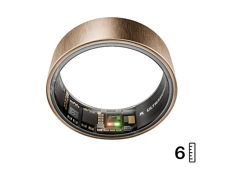 Anello Smart ULTRAHUMAN Ring AIR Rose Gold - Size 6 Monitoraggio del sonno e fitness, durata della batteria fino a giorni