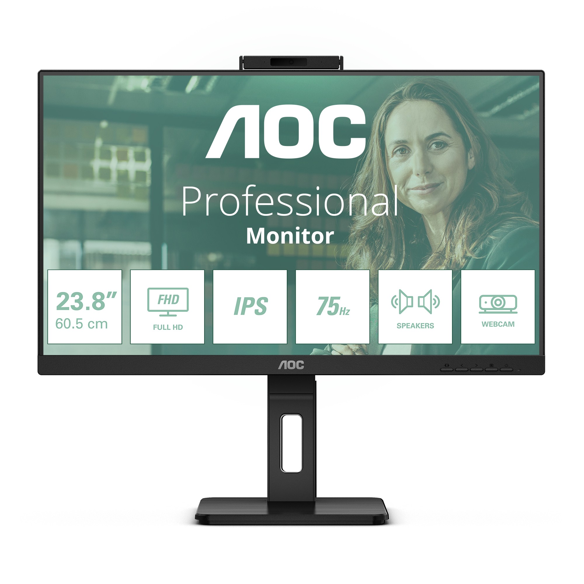 AOC 24P3QW Monitor PC 605 cm (23.8) 1920 x 1080 Pixel Full HD Nero