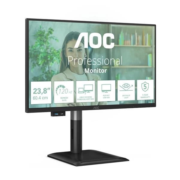 Aoc 24p4cv monitor pc 60,5 cm (23.8") 1920 x 1080 pixel full hd led nero