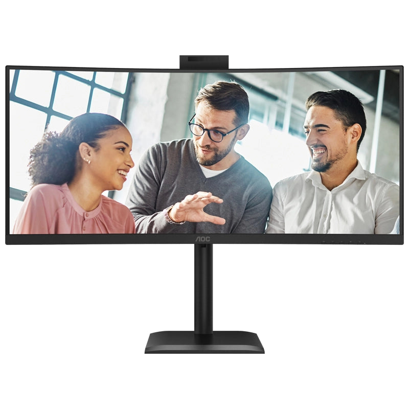 AOC CU34E4CW - MONITOR 34" IPS WQHD CURVO 120HZ - WEBCAM 5MP - HDMI - DP - USB - W3Y