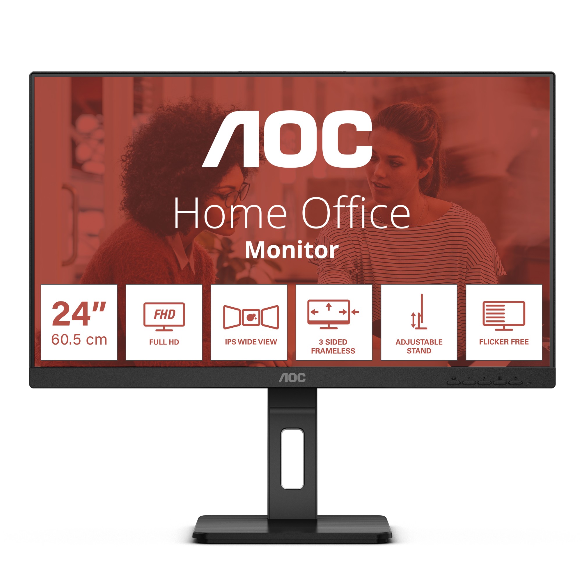 AOC E3 24E3QAF LED display 605 cm (23.8) 1920 x 1080 Pixel Full HD LCD Nero