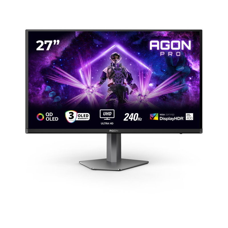 Aoc g2 ag276uzd monitor pc 67,3 cm (26.5) 3840 x 2160 pixel 4k ultra hd oled nero