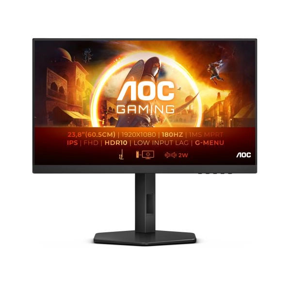 Aoc g4 27g4x monitor pc 68,6 cm (27") 1920 x 1080 pixel full hd led nero, grigio