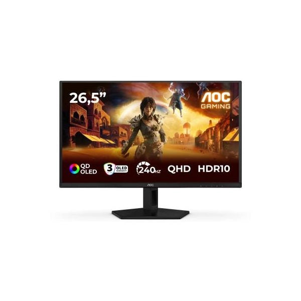 Aoc g4 q27g41zdf monitor pc 67,3 cm (26.5") 2560 x 1440 pixel quad hd qd-oled nero, rosso