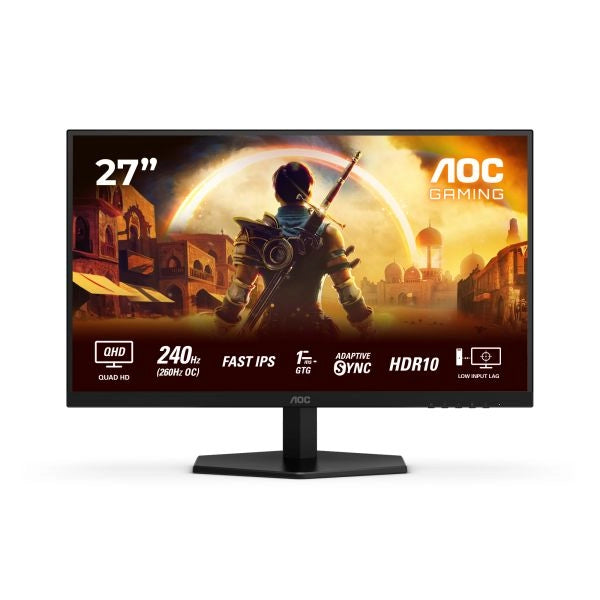 Aoc g4 q27g42ze/69 monitor pc 68,6 cm (27") 2560 x 1440 pixel nero, rosso