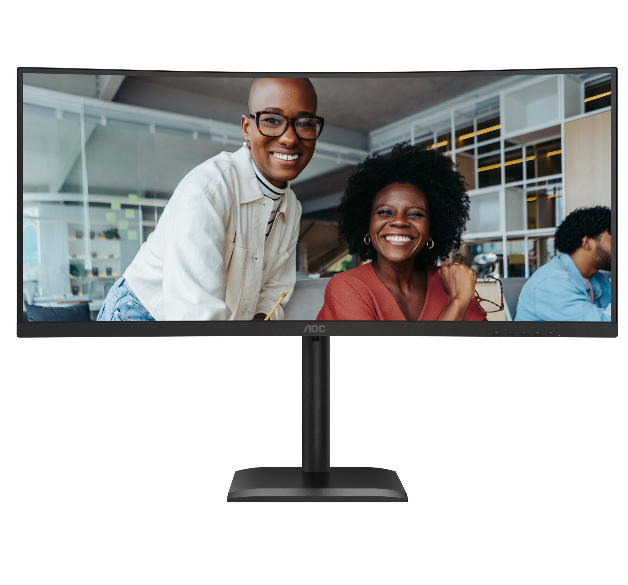 Aoc Monitor Curvo 34 Led Va Uwqhd 21:9 4Ms 120Hz 350 Cdm Reg Altezza Usb-C Dp/Hdmi Multim