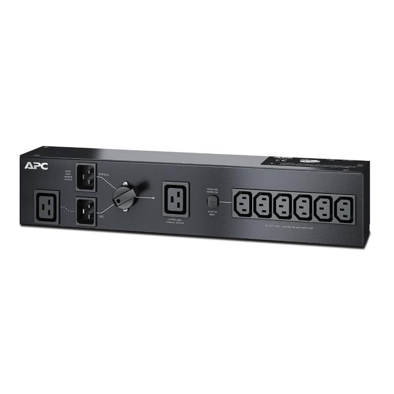 Apc service bypass pdu 230v 16amp w/ (6) iec c13 and (1) c19