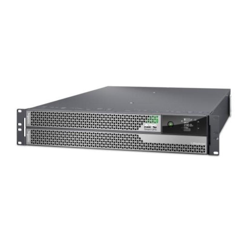 Apc srtl5krm2ui apc smart-ups ultra on-line lithium ion doppia conversione 5 kva 5000 w 230 v agli ioni di litio 4 connettori di uscita montabile a rack 2u