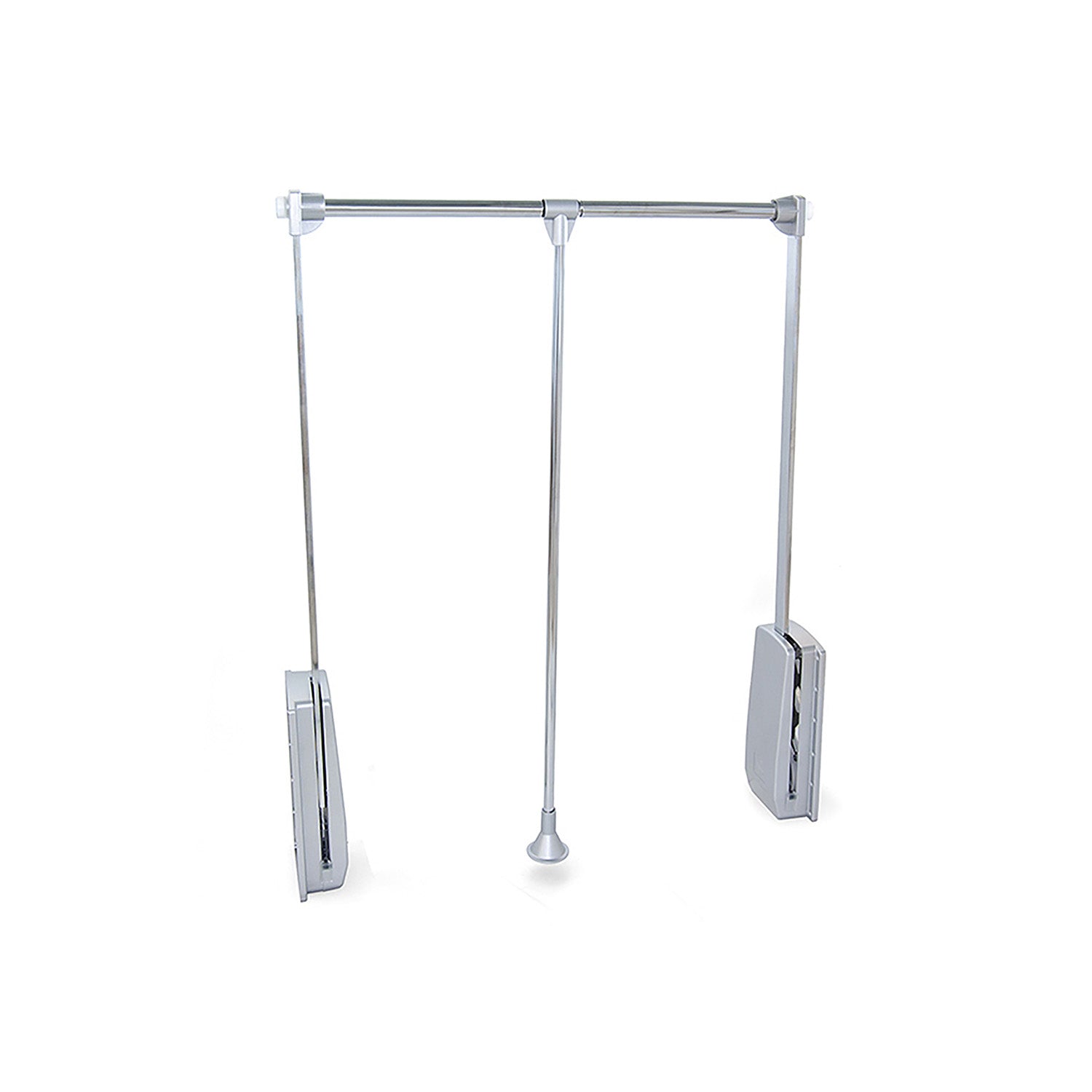 Appendiabiti Saliscendi Per Armadio In Acciaio 83-115x84cm Cromato