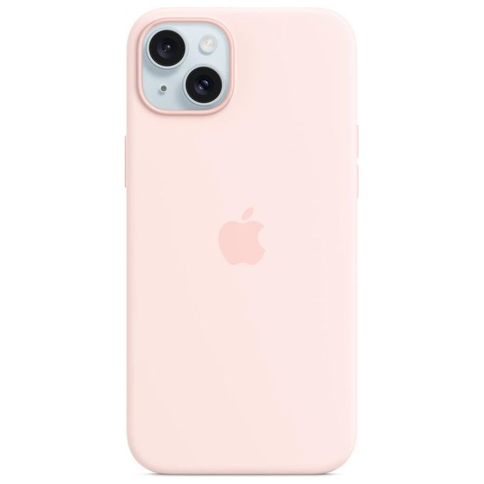 Apple Custodia MagSafe in Silicone per iPhone 15 Plus Rosa Confetto