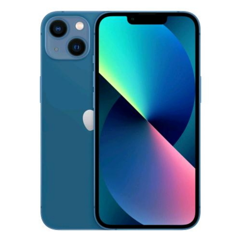 Apple iphone 13 256gb blue ricondizionato grado a con caricabatteria e cavo 1 anno di garanzia