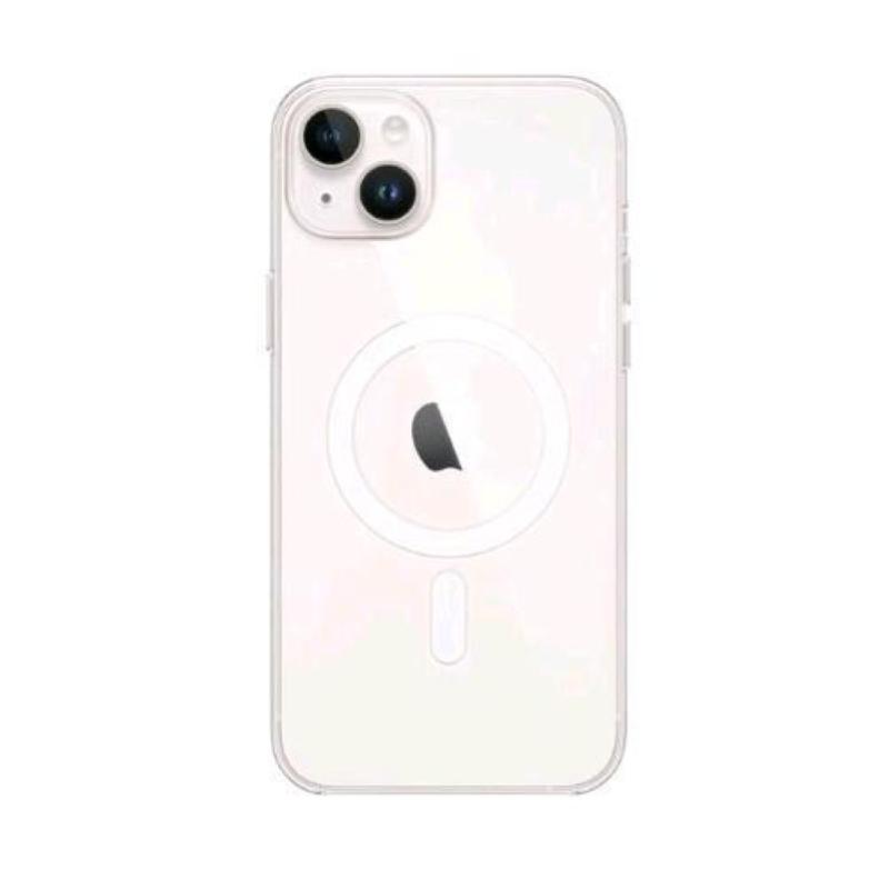 Apple iphone 14 plus cover con magsafe in policarbonato trasparente