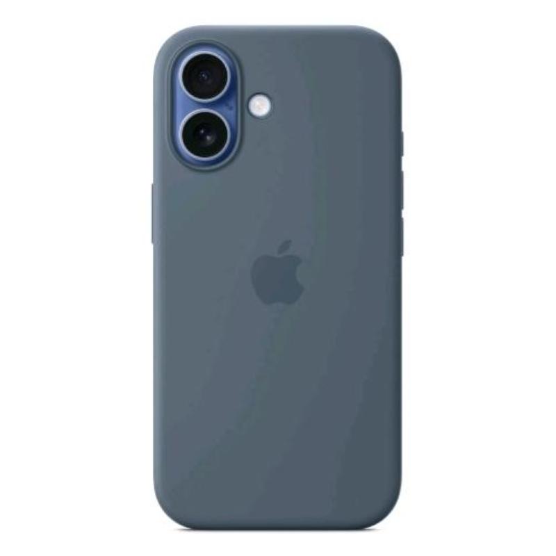 Apple iphone 17 custodia in silicone magsafe anchor blue