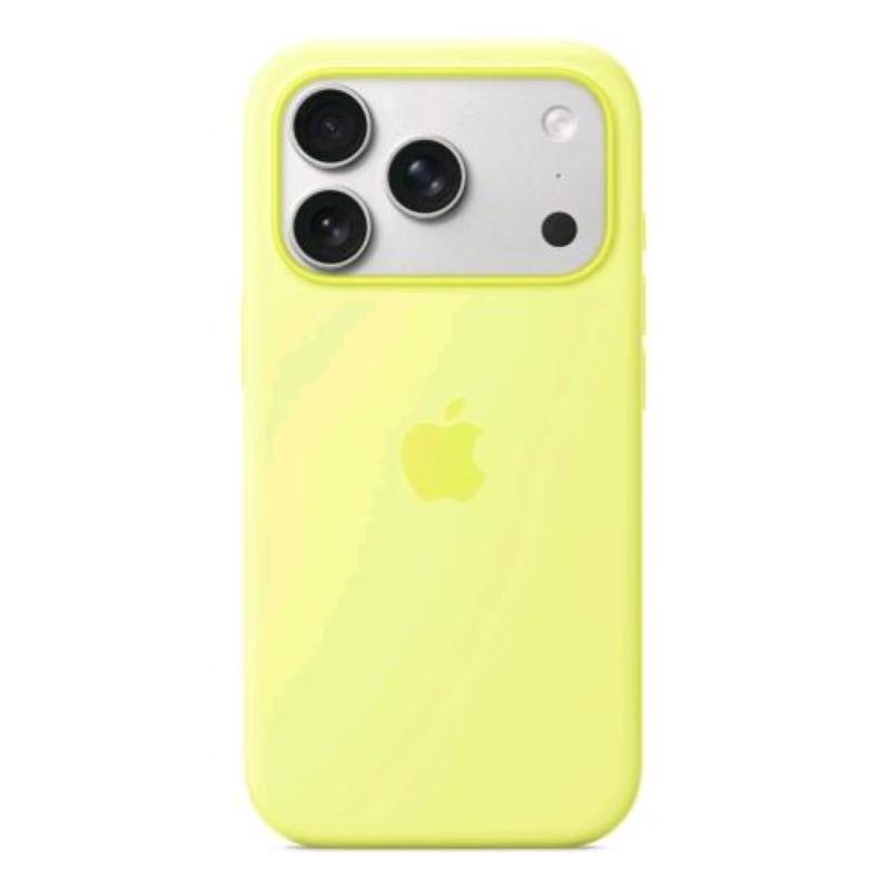 Apple iphone 17 pro custodia in silicone magsafe giallo neon