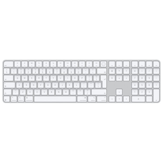 Apple magic tastiera universale usb + bluetooth qwerty inglese bianco