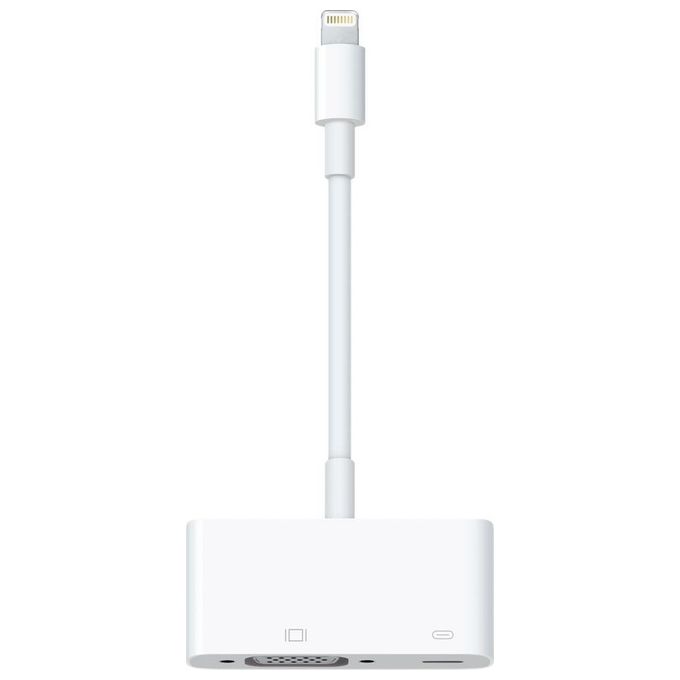 Apple MD825ZM-A Adattatore da Lightning a VGA Mirroring schermo Full HD 1080p colore Bianco