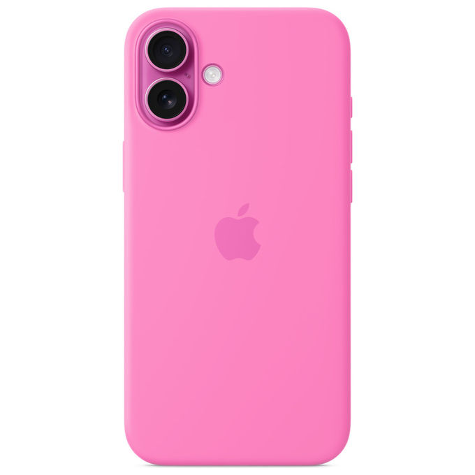Apple MDGR4ZM-A Custodia MagSafe in Silicone per iPhone 16 Plus compatibile Qi2 e Qi colore Rosa Peonia