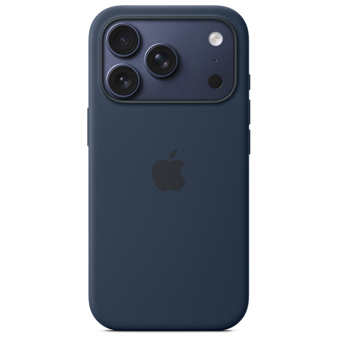 Apple MGFH4ZM-A Custodia MagSafe in Silicone Blu Scuro per iPhone 17 Pro