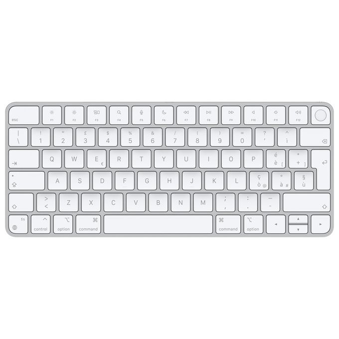 Apple MK293T-A Magic Keyboard Tastiera Bluetooth Touch ID per Mac con Chip Apple layout Italiano colore Argento Apple MK293T-A Magic Keyboard Tastiera Bluetooth Touch ID per Mac con Chip Apple layout Italiano colore Argento