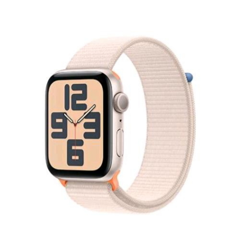 Apple watch se 2023 gps 44mm aluminium case starlight con cinturino sport loop starlight
