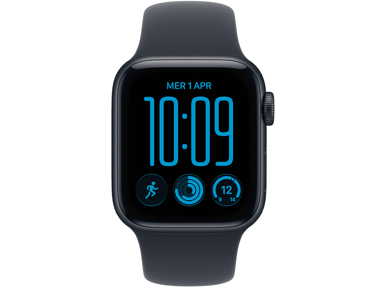 APPLE Watch SE 3 GPS, Cassa 40 mm in alluminio mezzanotte con Cinturino Sport blu marino - S/M