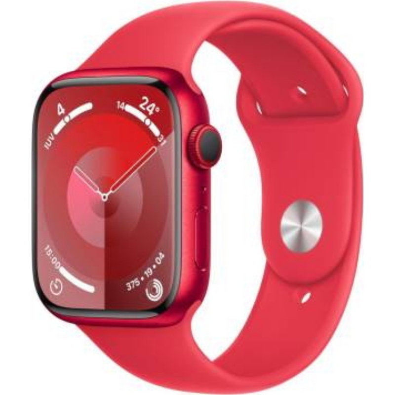 Apple watch serie 9 cell 45mm aluminium (product)red sport band (product)red m/l mryg3ql/a