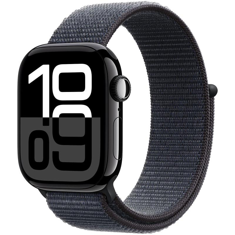 Apple watch series 10 gps 46mm cassa in alluminio jet black cinturino sport loop inchiostro Apple watch series 10 gps 46mm cassa in alluminio jet black cinturino sport loop inchiostro
