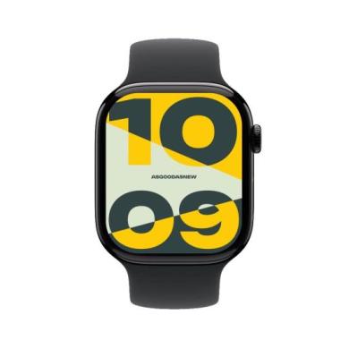Apple Watch Series 10 GPS 46mm Cassa in alluminio jet black Cinturino Sport nero S/M - Ricondizionato - ottimo - Grade A