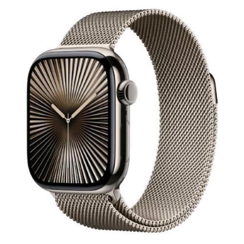 Apple watch series 10 gps + cellular 4g 46mm cassa in titanio naturale cinturino loop milanese titanio naturale - m/l Apple watch series 10 gps + cellular 4g 46mm cassa in titanio naturale cinturino loop milanese titanio naturale - m/l