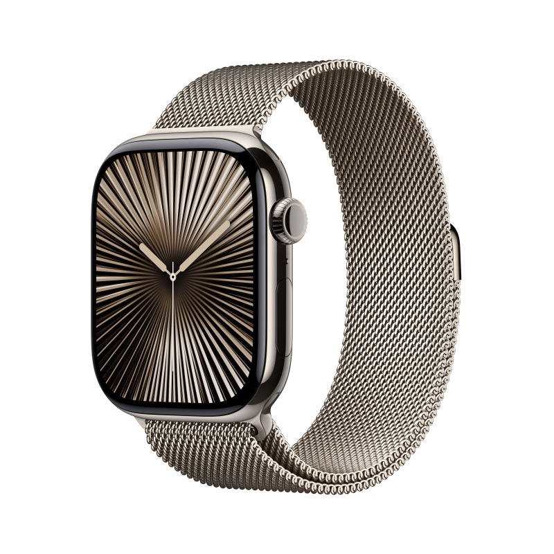 Apple watch series 10 oled 46 mm digitale 416 x 496 pixel touch screen 4g titanio wi-fi gps (satellitare)