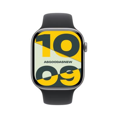 Apple Watch Series 11 GPS + Cellular 42mm Alluminio grigio siderale Cinturino sport nero S/M - Ricondizionato - Come nuovo - Grade A+