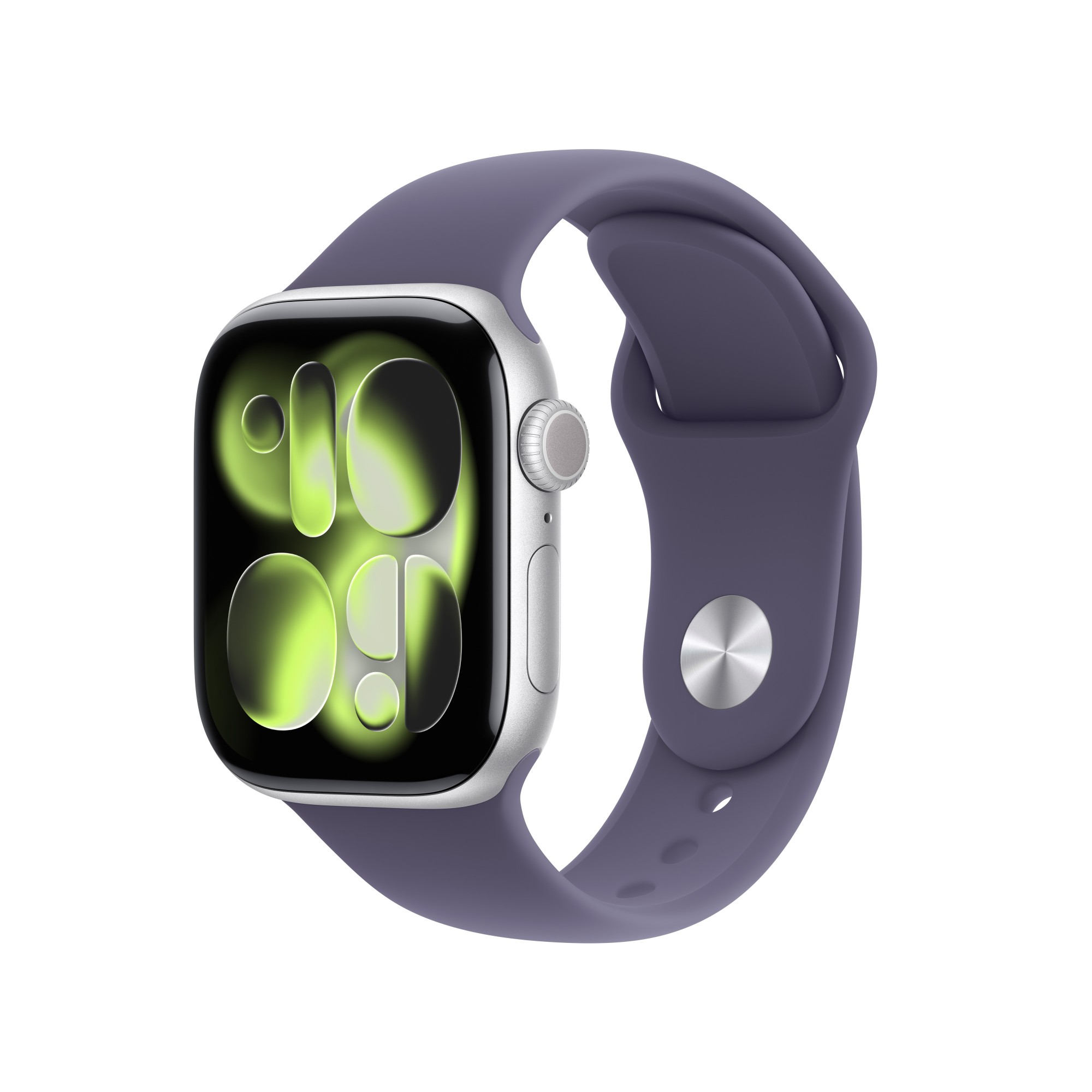 Apple Watch Series 11Gps + Cellular 42Mm Silver Aluminium Case With Purple Fog Sport Band - S/M