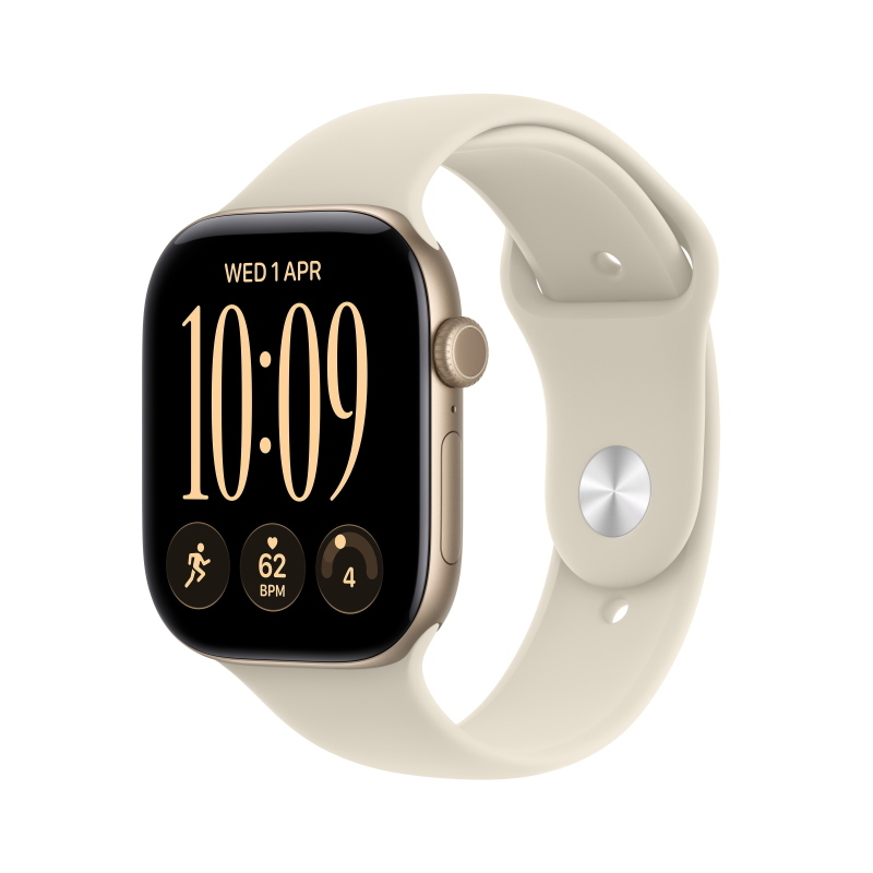 Apple watch series 12 gps 42mm light gold aluminium gehÃ¤use mit sand sport band - s/m